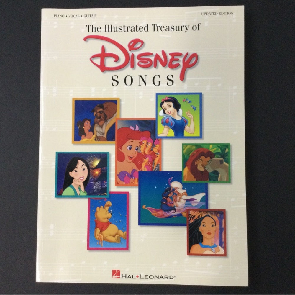 💚 3 For $30 The Illustrated Treasury of Disney Songs Featuring 68 Disney Songs
